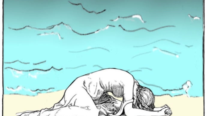 ella y el mar